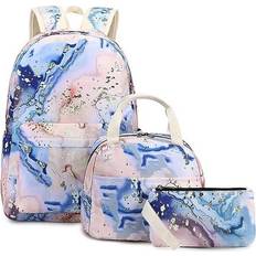 Tianfu Teen Girls School Backpack Kids Bookbag Set with Lunch Box Pencil Case Travel Laptop Backpack Casual