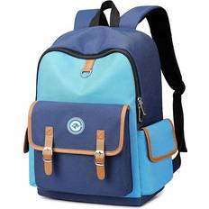 Tianfu Kids Backpacks Elementary School, Preschool Kindergarten Backpacks, Kids Backpacks for Boys and Girls, Adjustable Padded Shoulder Straps-14.1'' Blue