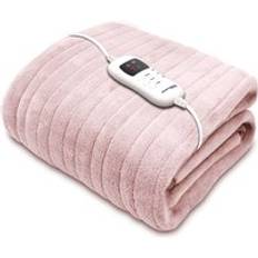 Dreamcatcher Small Single Heated Electric Soft Fleece Blankets Pink