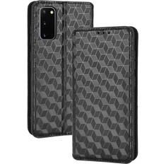 Samsung Galaxy S20 FE Wallet Cases GANGXUN Black Case for Samsung Galaxy S20 FE 5G/4G Card Holder Flap Functional PU Leather Flip Wallet Cover Compatible with Samsung Galaxy S20 FE 5G/4G Case