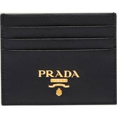 Prada Kompakt Front Logo Korthållare - Black