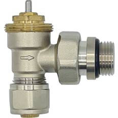 Angled 1/2" Inch BSP x PEX 16mm Thermostatic Valve Room Temperature Regulation