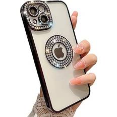 Mobile Phone Accessories Tianci iPhone 13 Case,Luxury Glitter Bling Sparkly Diamond Rhinestone Bumper Camera Lens Protection Transparent Clear Soft Shockproof Cover