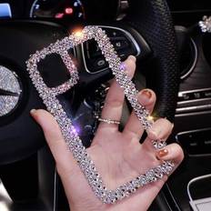 Mobile Phone Accessories Tianci iPhone 13 pro Case for Women Girls 3D Glitter Sparkle Bling Case Luxury Shiny Cute Crystal Charms Rhinestone Diamond Bumper Clear Protective Cases