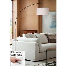 Floor Lamps & Ground Lighting 360 Lighting Cora Modern Black Arc Floor Lamp