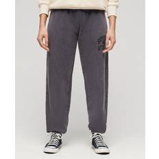 Superdry Woman Trousers Superdry Vintage Washed Graphic Tracksuit Pants Grey Woman