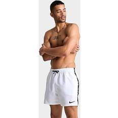 Clothing Nike Men's Swim Tape Logo 5" Volley Shorts White