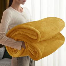 Yellow Blankets Aspire Homeware King Blankets Yellow