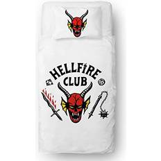 Stranger Things Official Single Hellfire Reversible 2 sided Case Duvet Cover