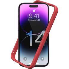 Rhinoshield Bumper case compatible with iPhone 14 Pro] crashguard NX Shock Absorbent Slim Design Protective cover 35M 11ft Drop Protection Red