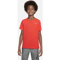 NIKE Dri-FIT Miler Older Kids' Boys' Training Top Red