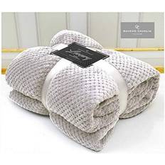 Waffle Honeycomb Blankets Silver
