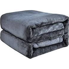 Aucune Luxury Super Soft Snugly Fleece Blankets Grey