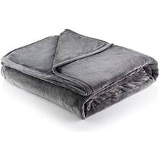 Minky Super Soft Luxury Blankets Grey