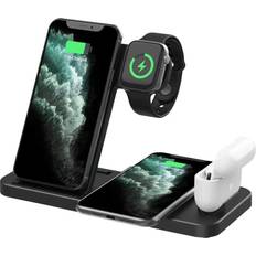 Lontems 4-in1 Wireless Charger for Iphone, Airpods, iWatch and Android