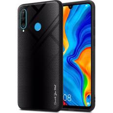 Huawei P30 Lite Mobile Phone Cases Cadorabo OPAL BLACK Case for Huawei P30 LITE Cover Protection back case TPU Silicone Black