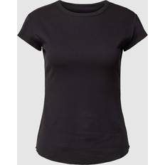 Sloggi Vrouw Tops Sloggi Go Ribbed T Shirt - Zwart Katoen