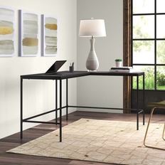 Ebern Designs Slas L-Shaped Wood/Metal Writing Desk