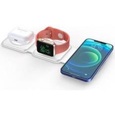 QDOS PowerMag 3-in-1 Wireless Charger White One Size