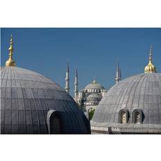 Blue Posters BrainBoosters Turkey, Looking across domed roofs of Haghia Sophia to Sultanahmet Poster