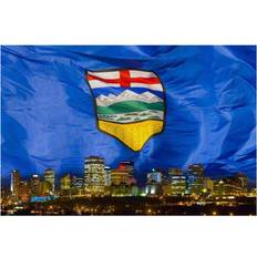 BrainBoosters Flag of Alberta Edmonton Print Corey Hochachka Poster