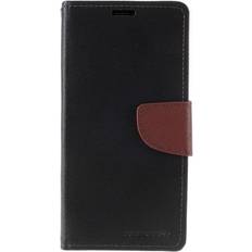 Goospery Fancy Diary Series Galaxy Note 10 Smartphone Hülle, Braun, Schwarz