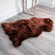 Peau de mouton Tapis Canora Grey Oquinn Sheepskin Brown