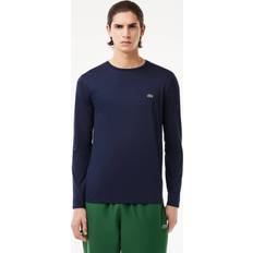 Lacoste Herren-Rundhals-Shirt aus Pima-Baumwolljersey Navy Blau