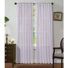 Curtains & Accessories Sapphire Home Window Sheer Curtain 84 Inch Length