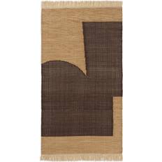 Brune Matter & Feller ferm LIVING Forene Teppe 80 x 200 cm Tan Chocolate Brun