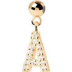 18 carats Breloques et Pendentifs Pdpaola Charm Charms CH01-050-U Jaune Doré