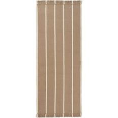 Tappeti ferm LIVING Calm Kelim Runner 200x80 cm Dark Sand/Off-white Beige