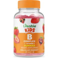 Vitamins & Supplements Lifeable Lifeable Kids B Complex + Vitamin C Cellular Energy Gummies Strawberry 60