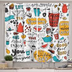Curtains & Accessories Lunarable Saying Kitchen