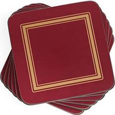 Red Coasters Pimpernel Classic Burgundy Collection Coaster