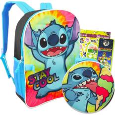 School Bags Disney Lilo And Stitch School Backpack and Lunch Bag Bundle 4 Pc Bundle With 16" Stitch School Bag, Stitch Lunch Box, And More For Boys And Girls Stitch School Supplies Set