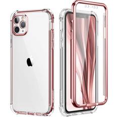 Mobile Phone Accessories Suritch SURITCH Compatible with iPhone 11 Pro Max Clear Case,[Built in Screen Protector][Camera Lens Protection] Full Body Protective Shockproof Bumper Rugged Cover for iPhone 11 Pro Max 6.5 Inch Rose Gold