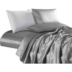 Chezmoi Collection Luxury Bed Sheet Silver