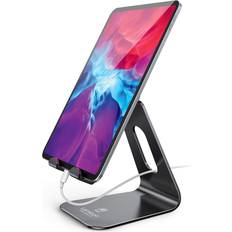 Mobile Device Holders Lamicall Tablet Stand Multi-Angle, Tablet Holder: Desktop Adjustable Dock Cradle Compatible with Tablets Such As iPad Air Mini Pro, Phone 13 Pro 12 Mini 11 XS Max XR X 6 7 8 Plus 4 -13 inch Black