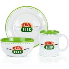 Lave-vaisselle Sécurisé Services de Table Warner Bros Friends Central Perk Coffee House Dining Set 3-Piece Service de Table