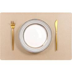 Faux Leather Placemats Set of 4 Waterproof