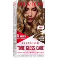 Demi permanent hair color Revlon ColorSilk Tone + Gloss + Care Demi-Permanent Hair Color 7 Dark Blonde