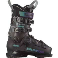 Svarte Alpinstøvler Salomon S/PRO Supra BOA 95 W GW Women's 2024 - Black/Beluga/Spearmint