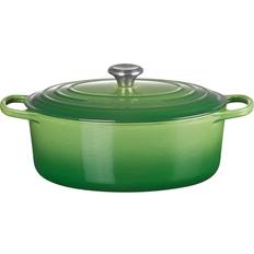 Le Creuset Støbejern Kasseroller & Stegepander på tilbud Le Creuset Oval Bamboo