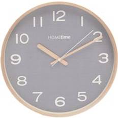 Hometime Round Arabic Numbers Gold/Grey Wall Clock 30cm