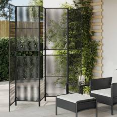 Rattan Rumdelere vidaXL 6 Paneler Polyrattan Sort Rumdeler