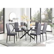 Samt Tische Box Leonardo Black Leg Dining Set