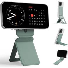 MOFT Phone Tripod Stand Compatible with iPhone 15/14/13/12 Series, Angle Adjustment & Strong Magnets & MagSafe Compatible MOVAS Invisible Selfie Stick Tripod, Seafoam