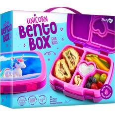 Pretty Me Unicorn Bento Box for Kids Lunch Box for Girls School Snack Gifts for Girl 3-8 Year Old Containers, Boxes, Christmas Gift Toys Ages 3 4 5 6 7 8 Toddler Loncheras para Niñas Niños