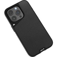 Mous for iPhone 15 Pro Max Case MagSafe Compatible Limitless 5.0 Black Leather Protective iPhone 15 Pro Max Case Shockproof Phone Cover